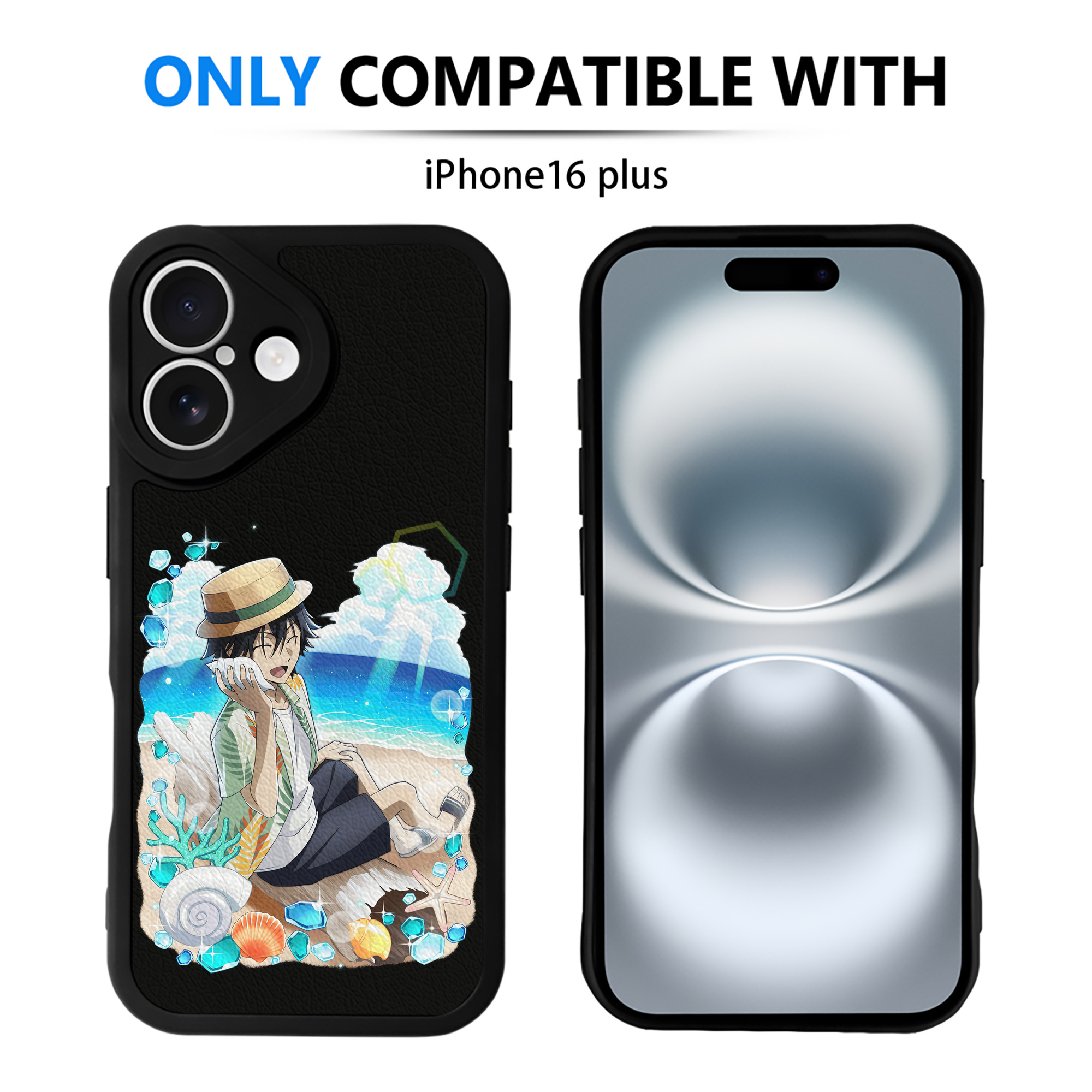 （画像用） 文豪ストレイドッグス Bungo Stray Dogs 【iPhone 16シリーズ対応】シリコンスマホケース（レザー調） 材質：シリコン
